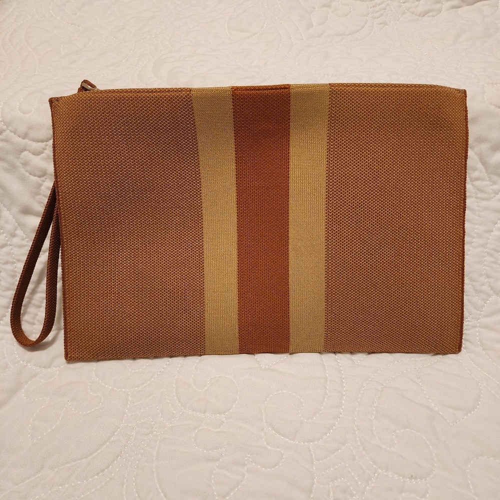 Rothy's Amber Stripe Wristlet Euc - image 2